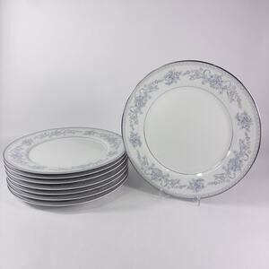 Mikasa Dresden Rose Fine China 10-5/8" Round Dinner Plates Plate Set Of 8 Japan